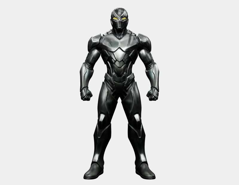 The resulting 3D model generated from the sample fantasy character photo